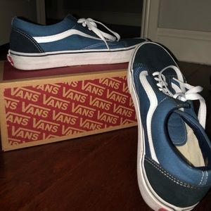 Old Skool Black & Blue Vans